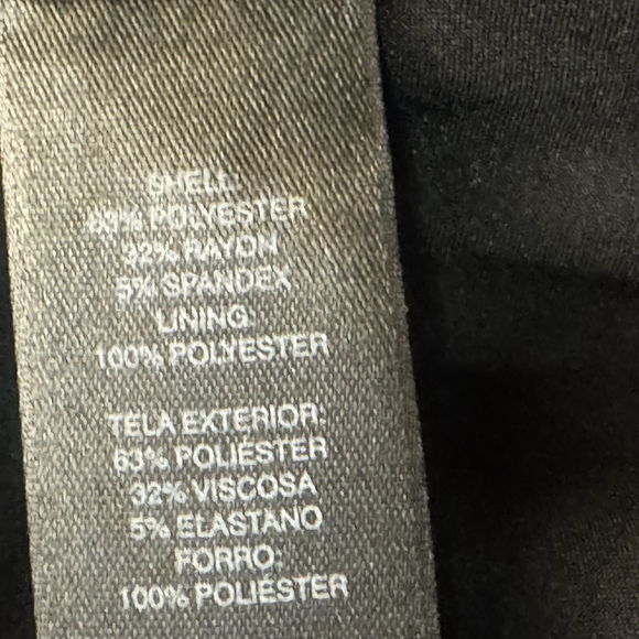 White House Black Market Peplum Blazer Size:4P Lined Sculpted Ponte Stretch - Picture 14 of 14